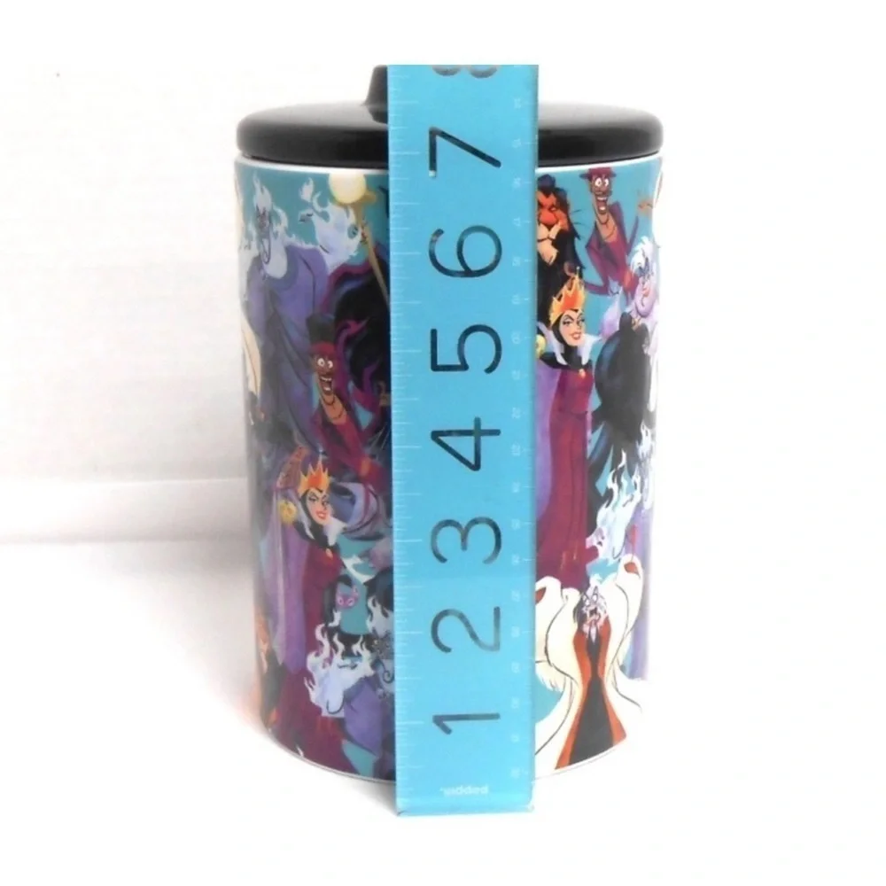 NWT Disney Villains Ceramic Canister Cookie Jar - Maleficent Ursula Cruella